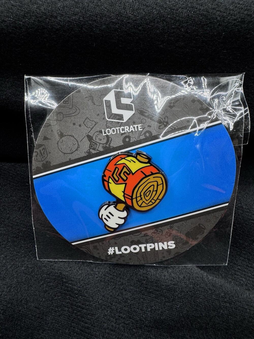 Cartoon Hammer Mallet Collectible Pin Badge Enamel Loot Crate PinBack New